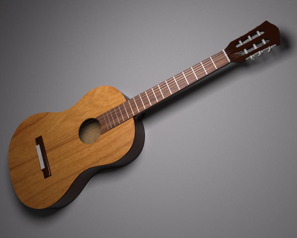 acoustic guitar - Finished Projects - Blender Artists Community