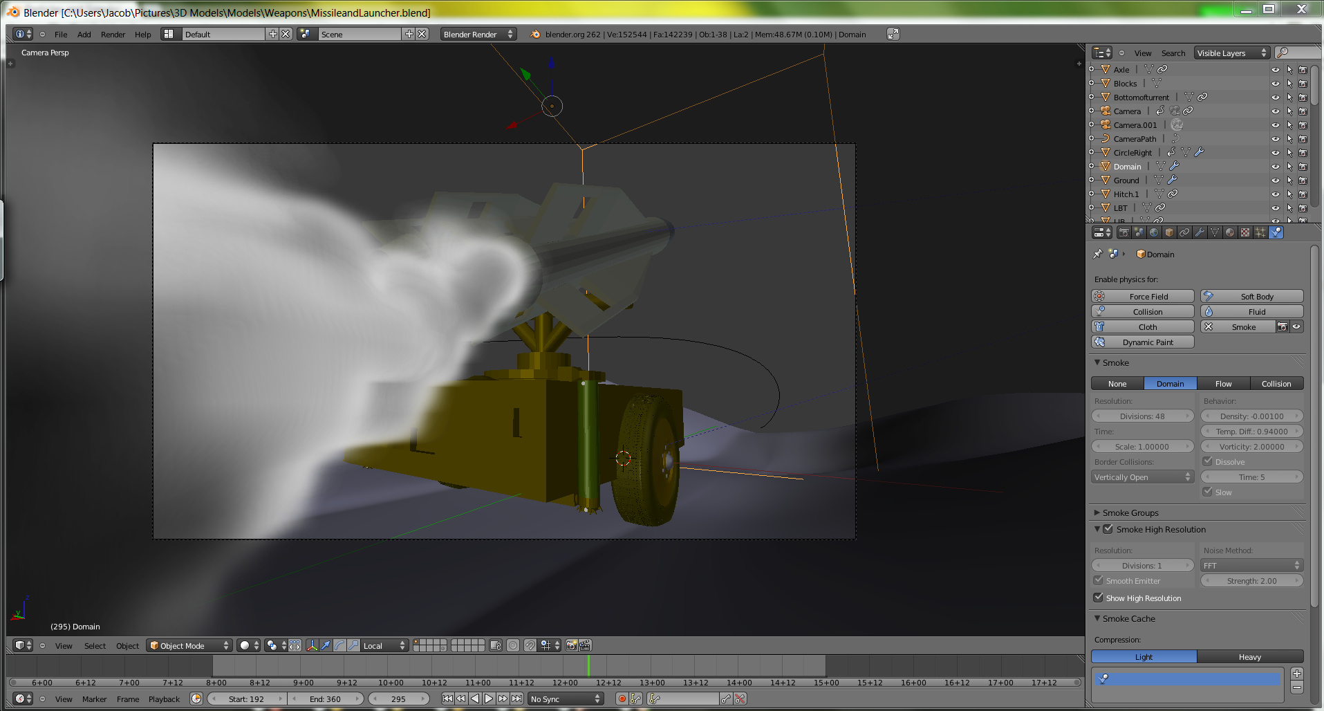 need help with smoke simulation - Particles and Physics Simulations ...