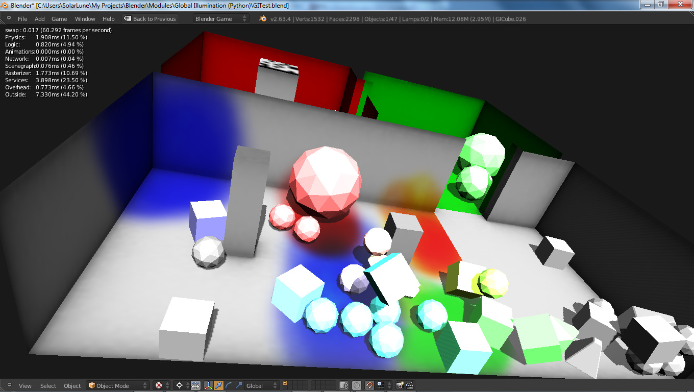 Global Illumination-Esque Test - Game Engine Support and Discussion Blender Community
