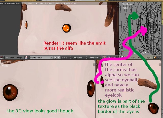 Emit and alpha texture problem? how to make the render look more like ...
