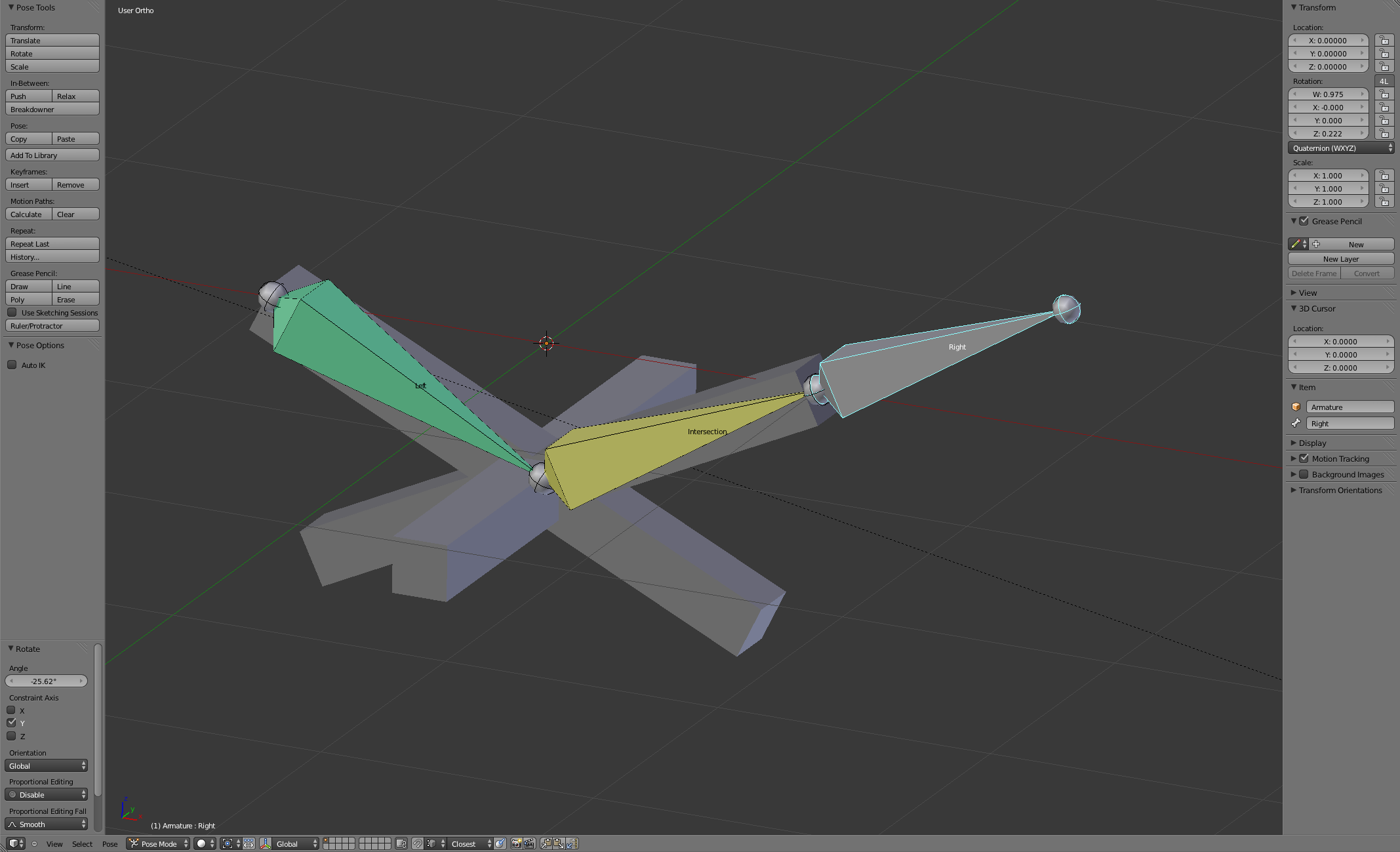 Constrain an object to where 2 other objects intersect? - Animation and ...