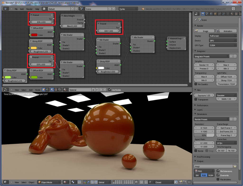 Cycles tests - the new blender CPU/GPU renderer of awesomeness.