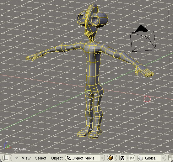 Alien model... this is an original name... huh? - Works in Progress ...