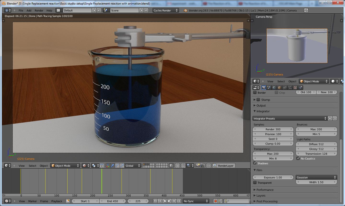 Single Replacement reaction animation - Works in Progress - Blender ...