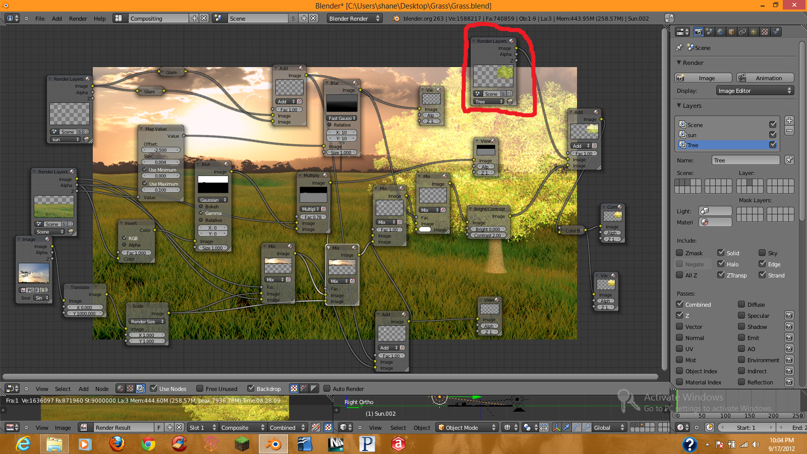 Mixing two render layers together... - Compositing and Post Processing ...