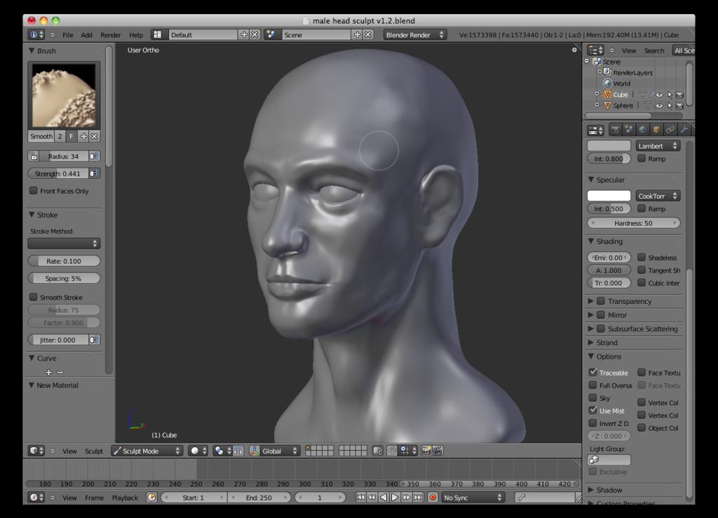 300 Male Head Sculpt - References for Artist