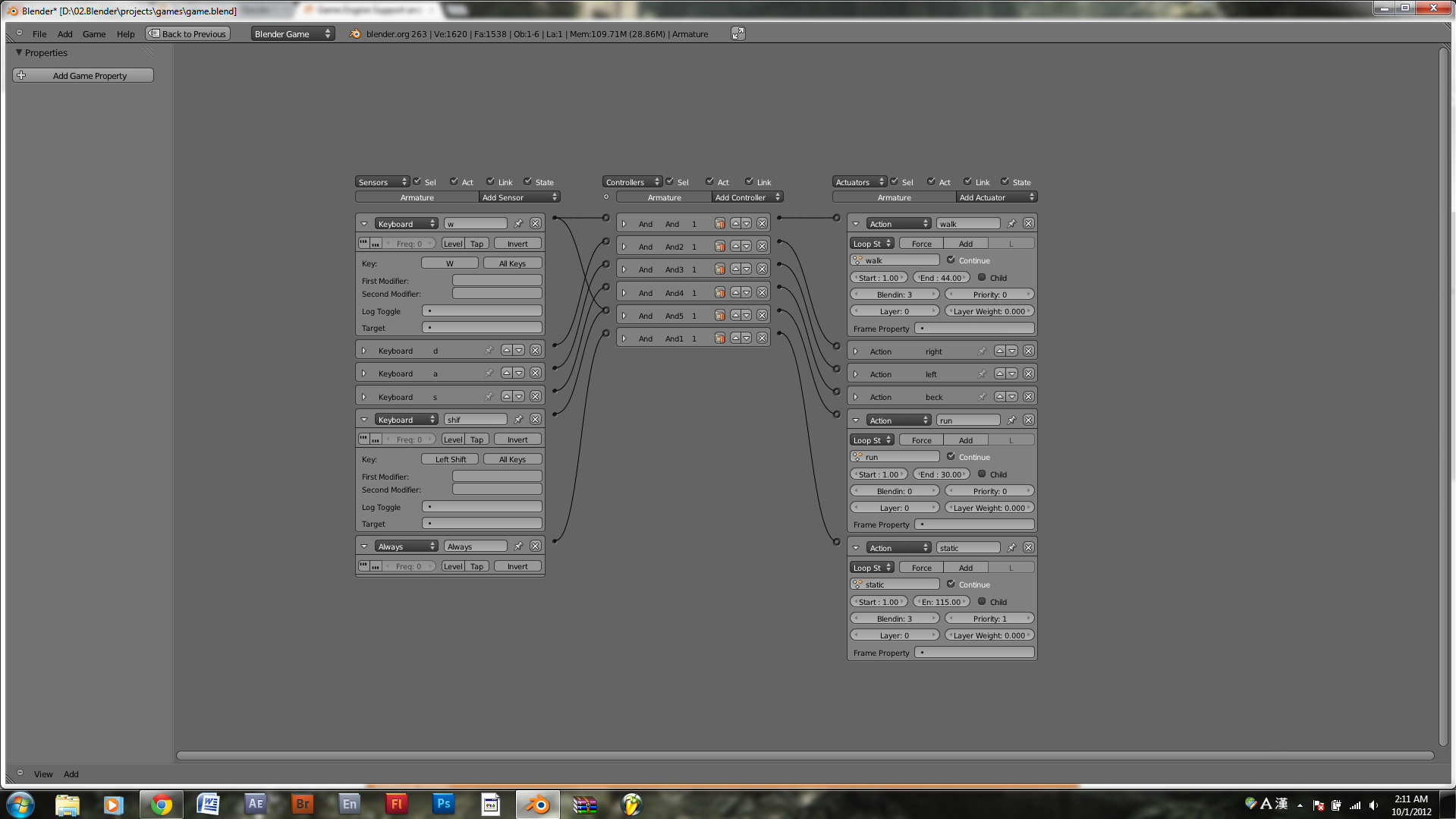 I can't make my character play run animation - Game Engine Support and ...