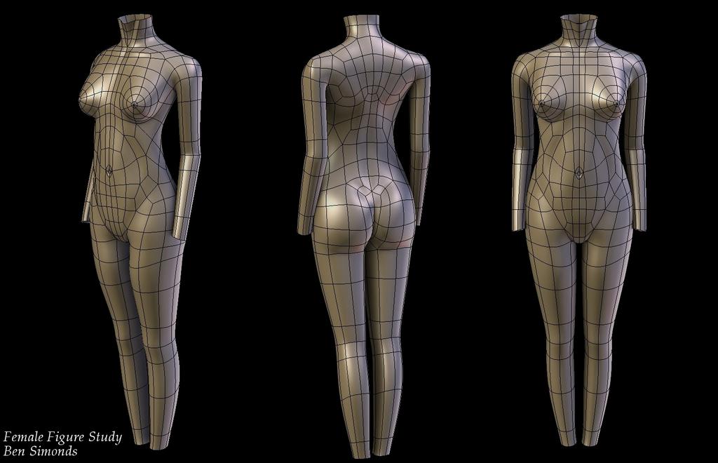 Female Figure/Topology Study (Nudity) - Focused Critiques