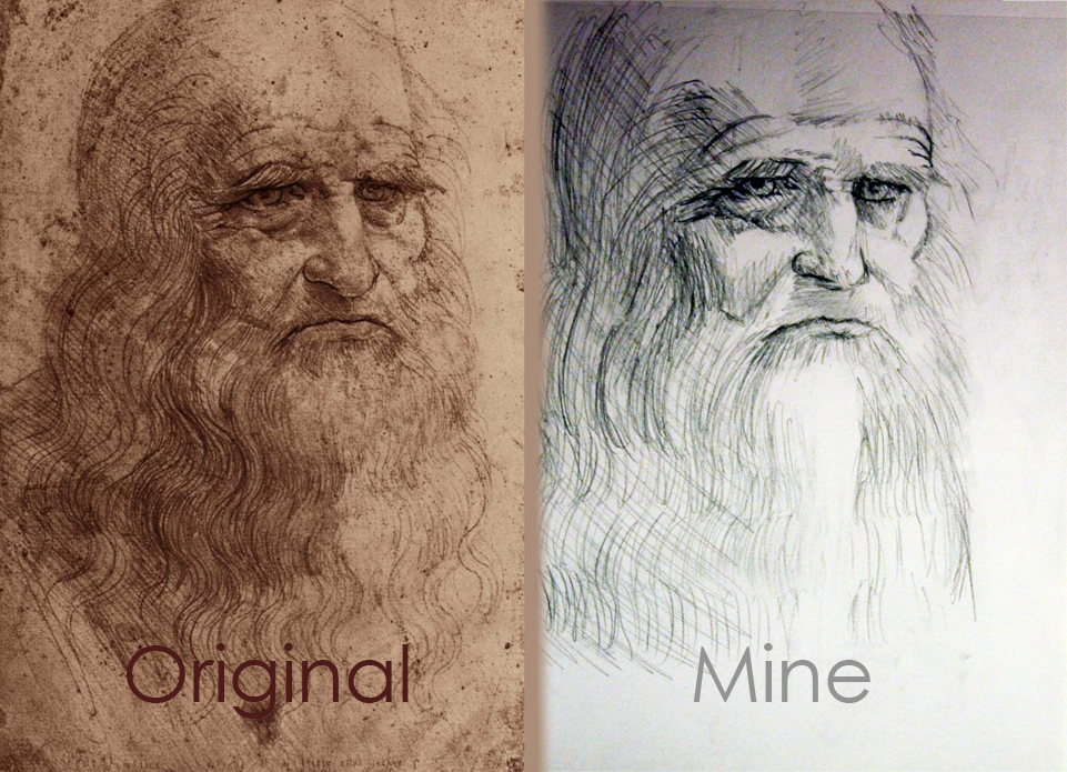Speed drawing - Leonardo da Vinci - Traditional - Blender Artists