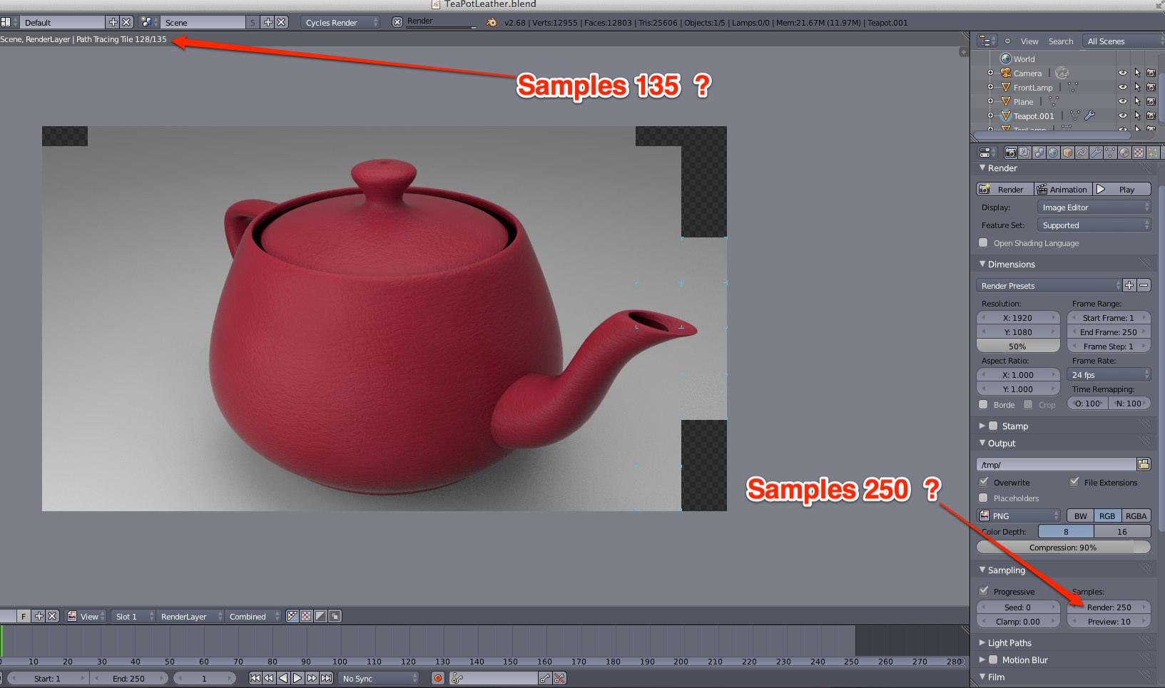 Blender Sample Example Why different
