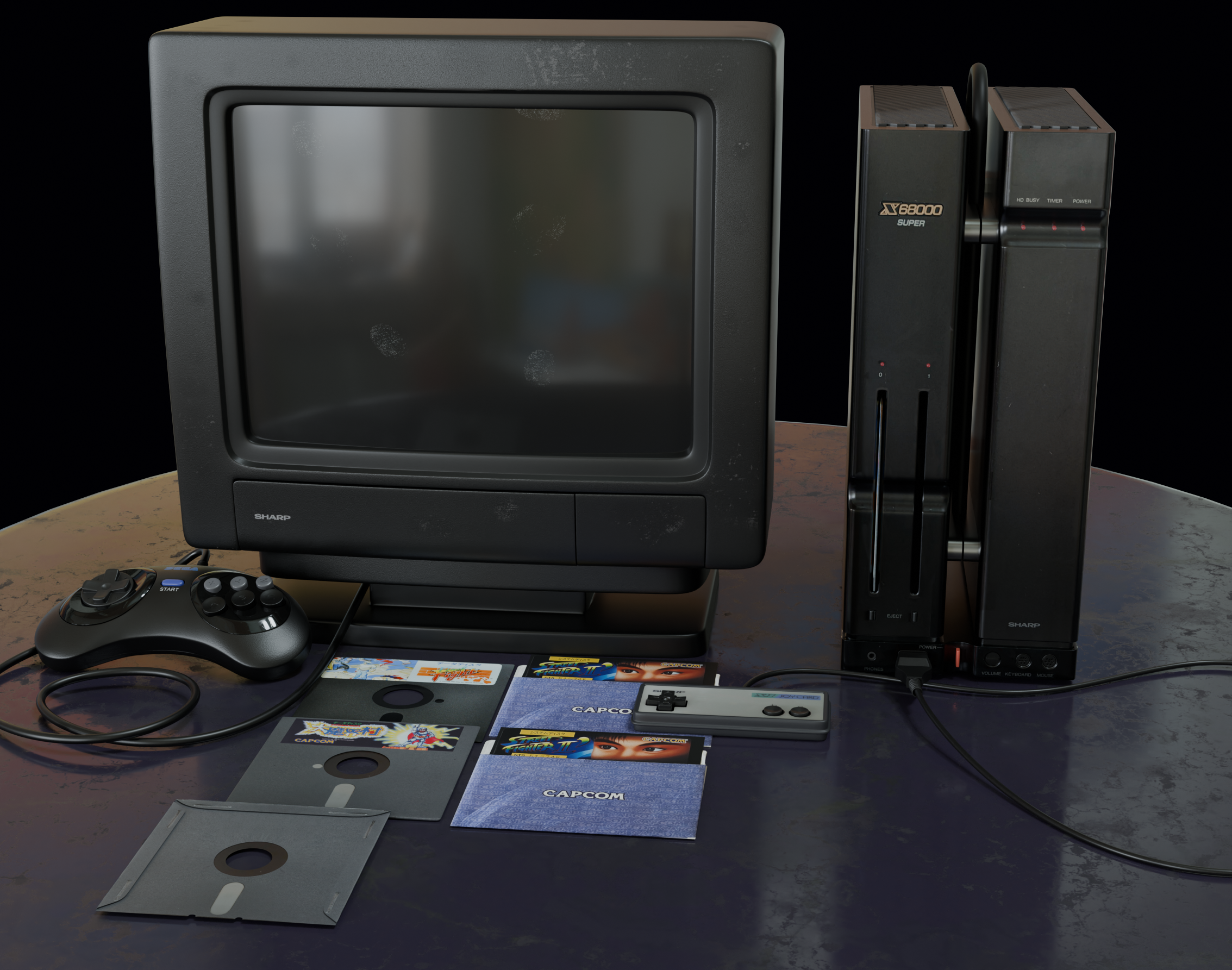 Sharp Racetaputer This is the SHARP X 68000 japanese PC - Finished Projects - Blender ...