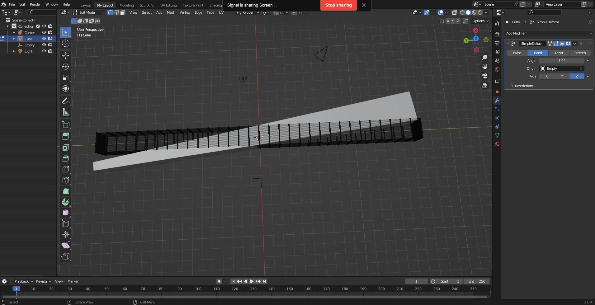 Simple Deform Bending not working properly anymore - Modeling - Blender ...