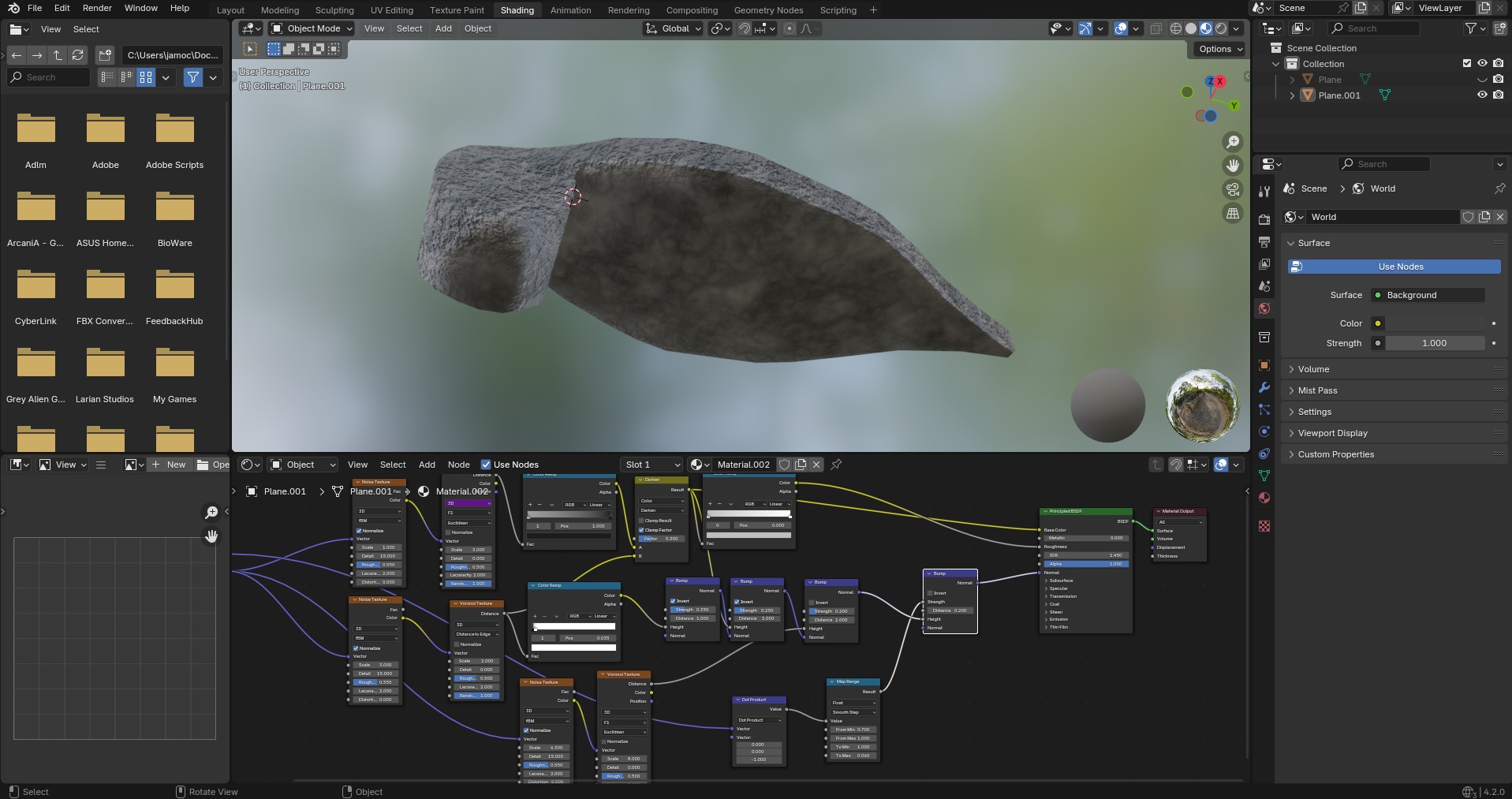 Underside Object Best ways to smooth underside of an object with a node-generated ...