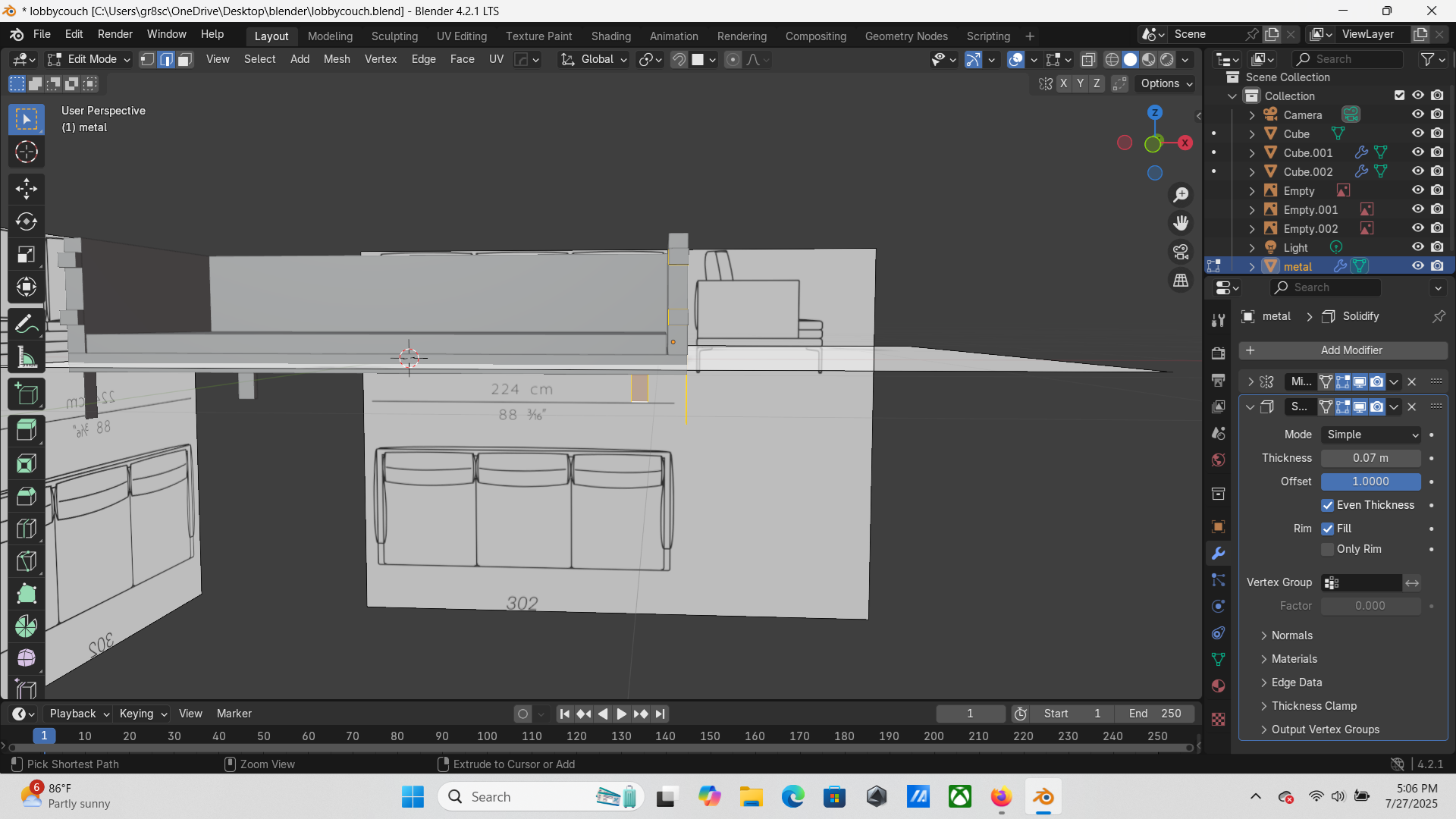 Solidify modifier isn't solidifying in all directions. How can I fix it ...
