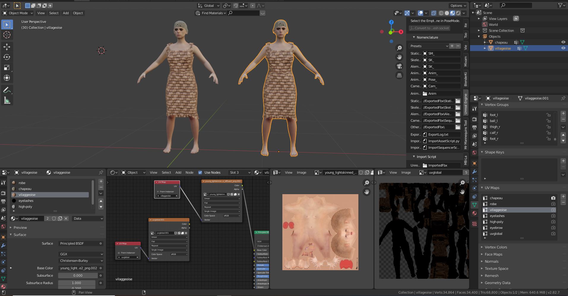 Make Human To Blender Bake Uv Map Materials And Textures Blender Artists Community