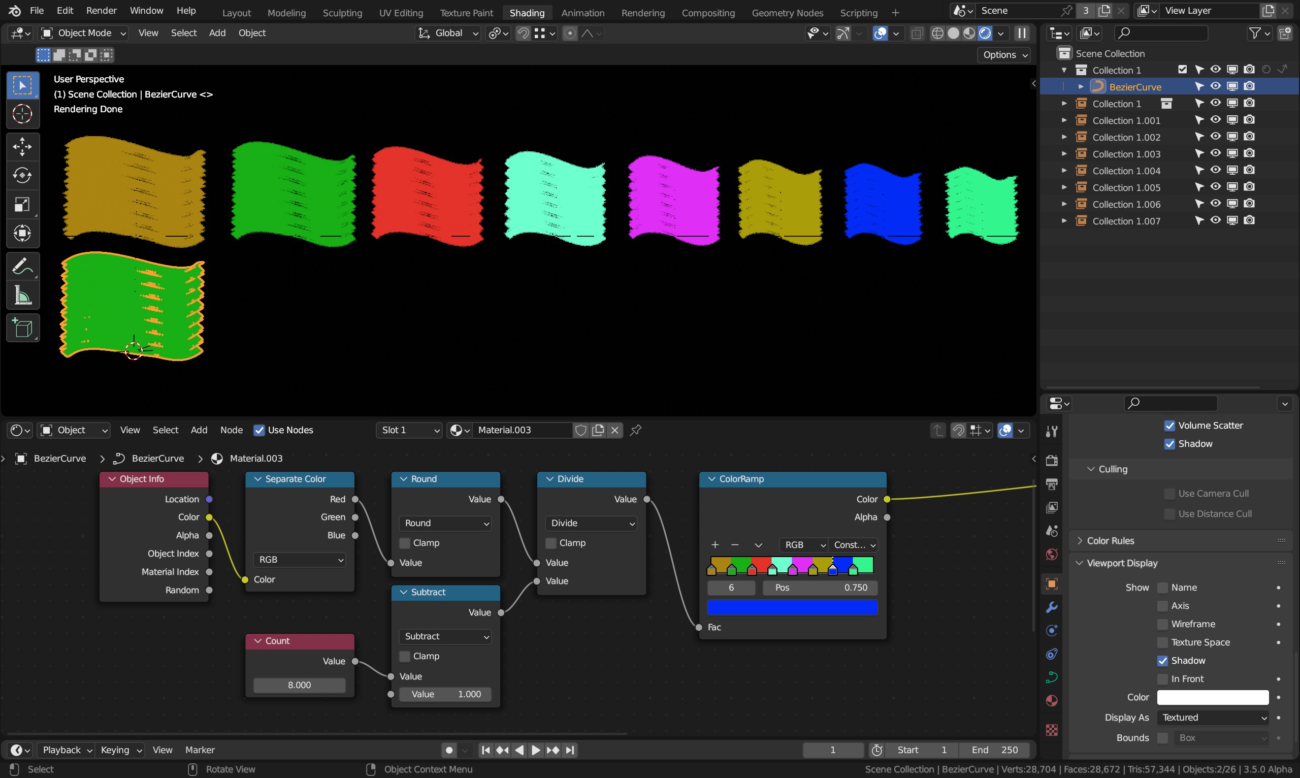 Blender Python Indices How to assign index to a collection, not just random? - Materials and ...