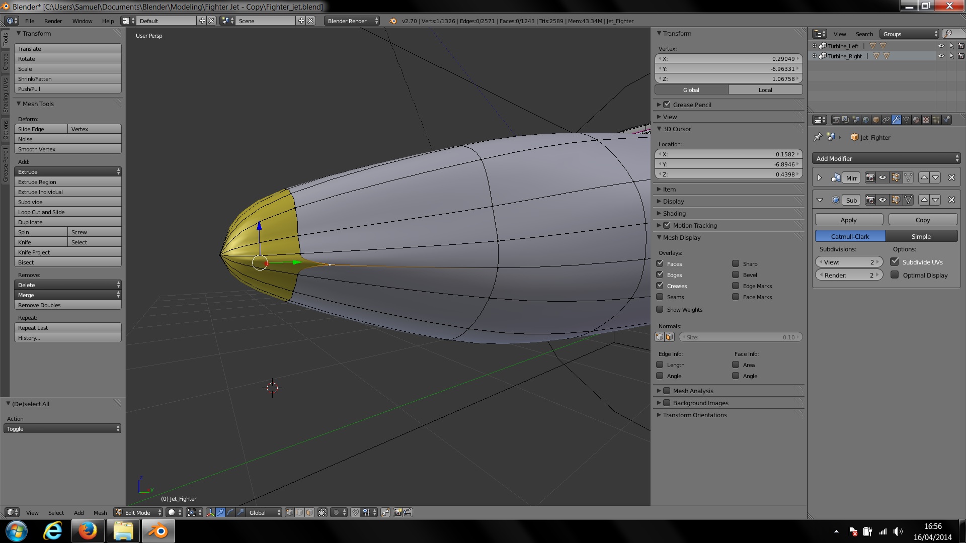 HELP! SubSurf is pulling on my mesh? - Modeling - Blender Artists Community