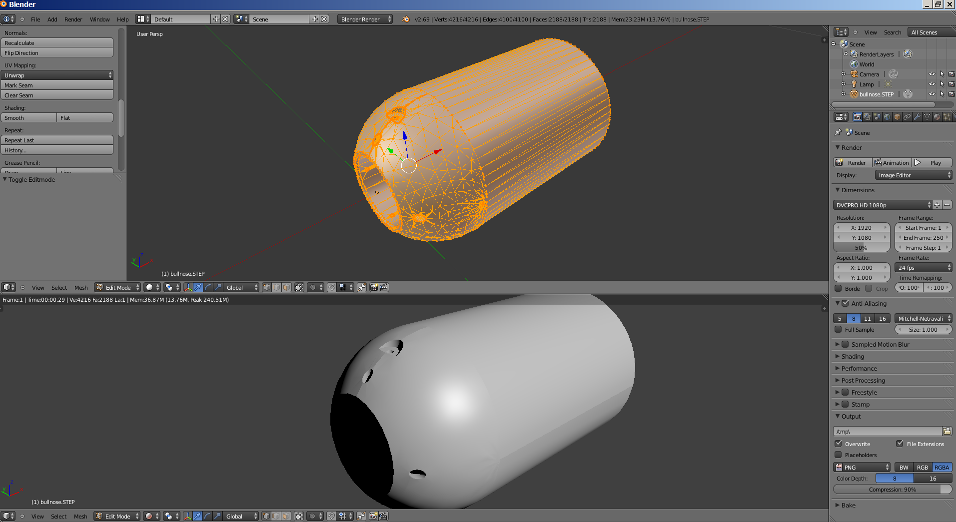 importing obj blender to sculptris