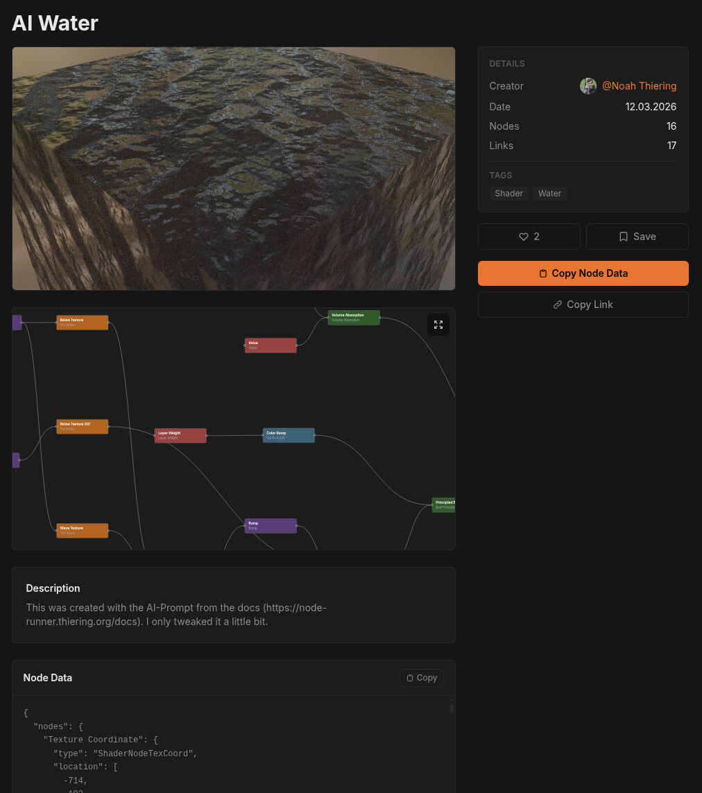 [Free Tool] Node Runner Web - share Blender node tree setups by link ...