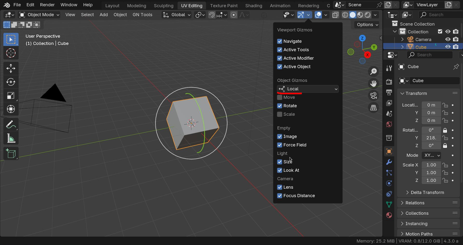 I want only the Y rotation axis to be active - Basics & Interface ...
