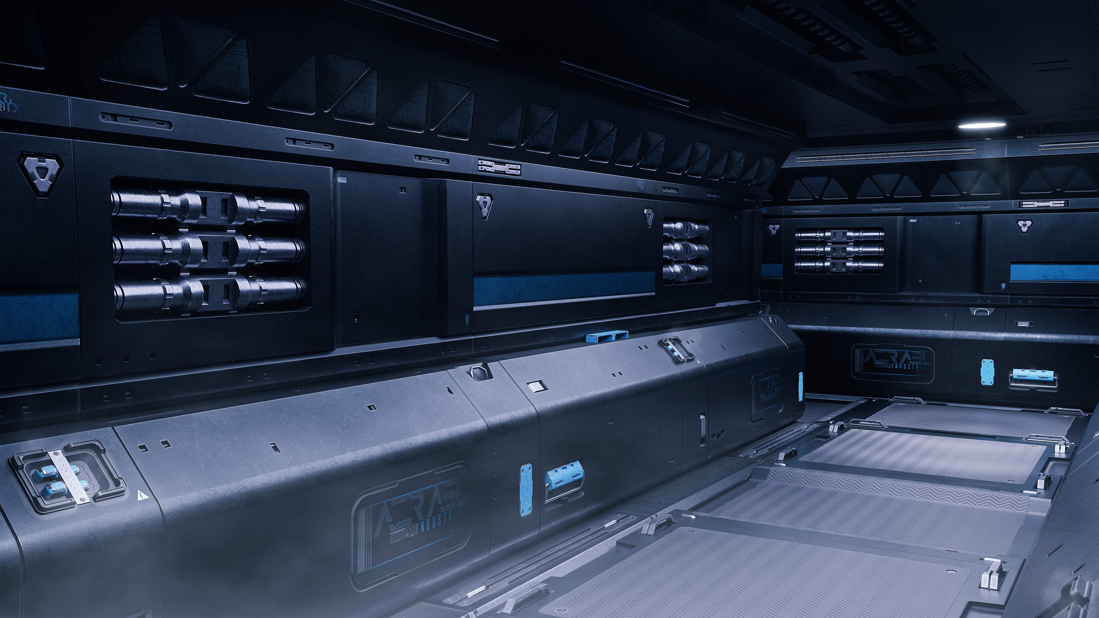 Sci fi corridor. Modular environment - Finished Projects - Blender ...