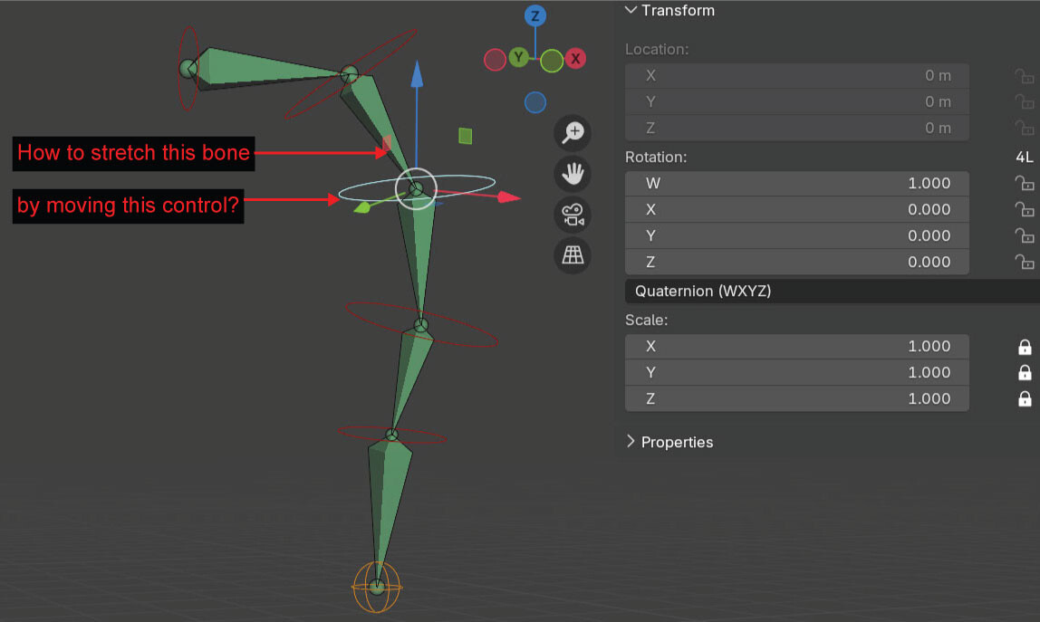 How to Stretch a Rigify Bone by Moving a Control? - Animation and ...