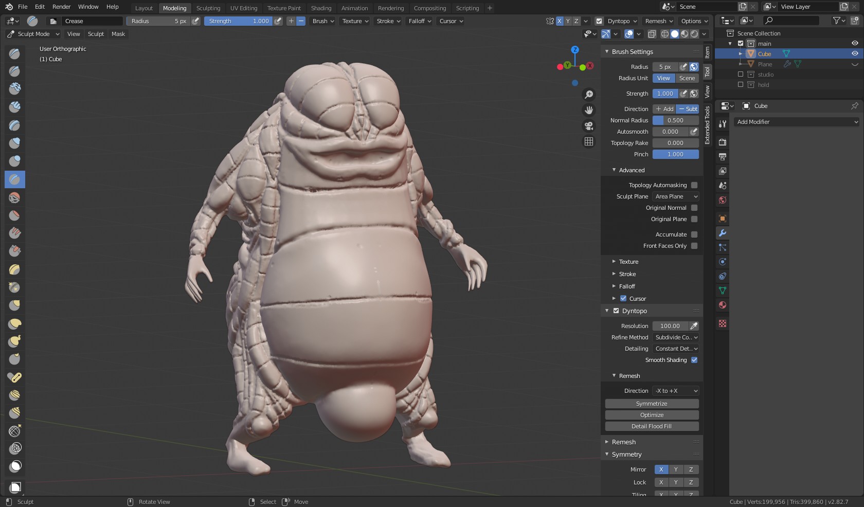 Big Willy Sam - Sculpt - Works in Progress - Blender Artists Community