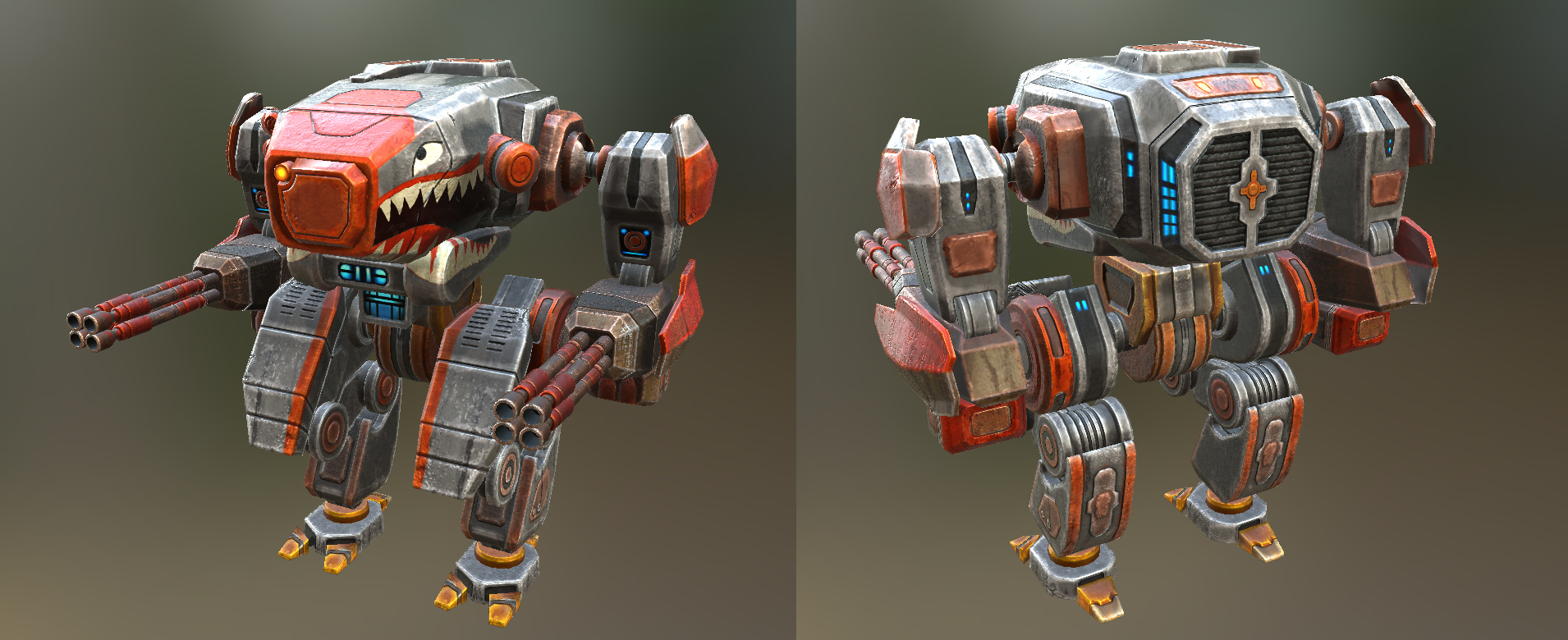 LowPoly Mech - Finished Projects - Blender Artists Community