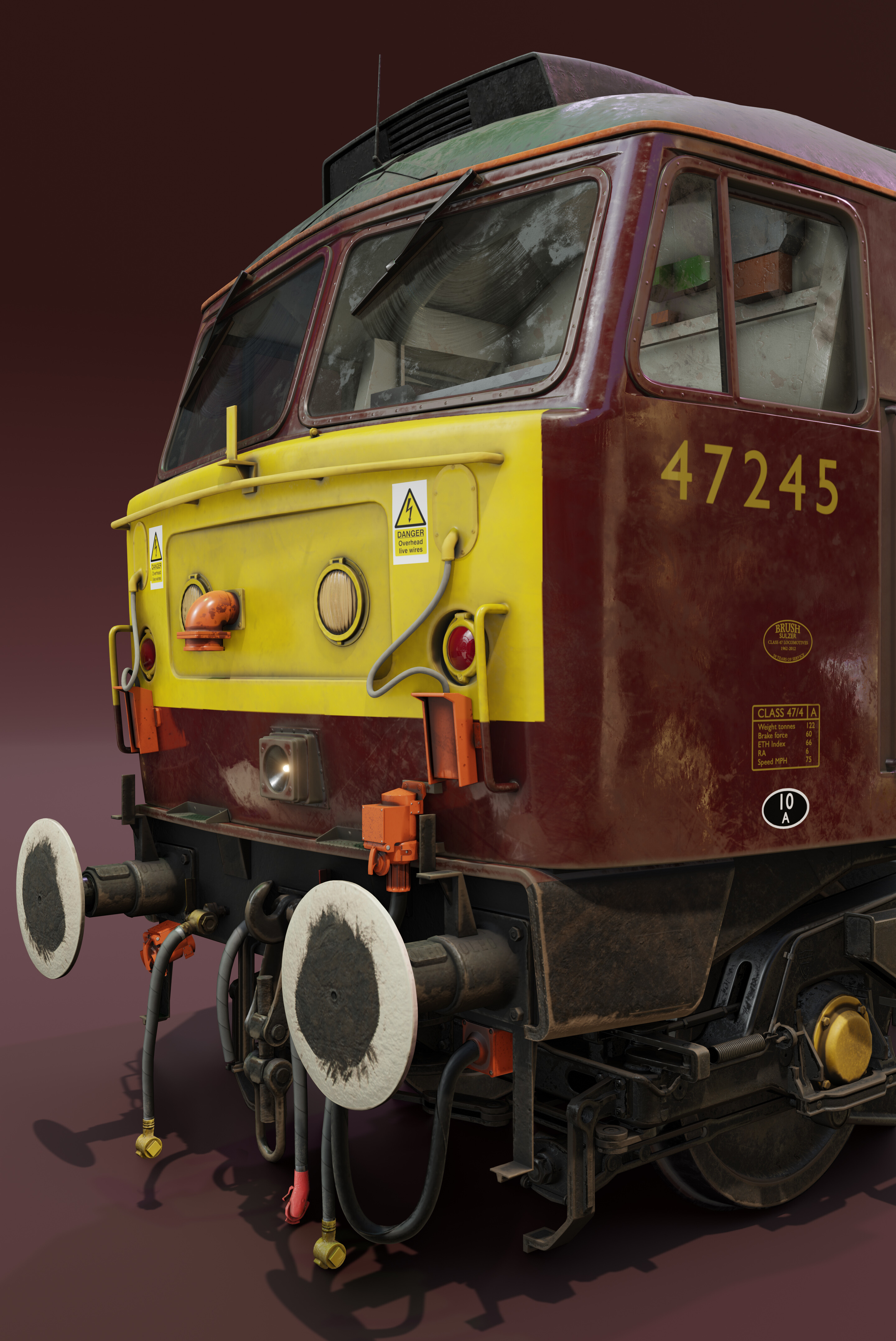 British diesel locomotive Class 47 - Finished Projects - Blender ...