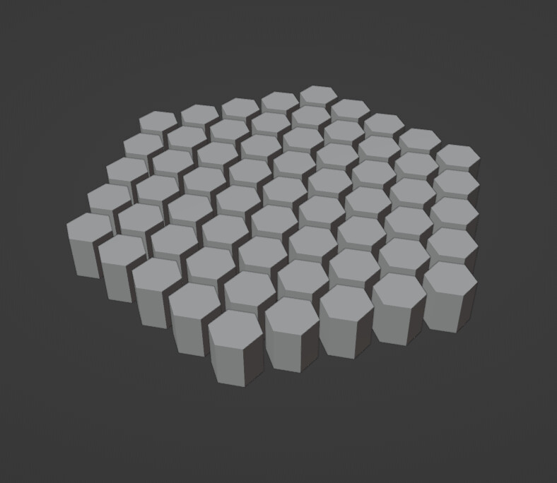 Hexagonal Array Blender Hexagon Generator - Finished Projects - Blender Artists Community