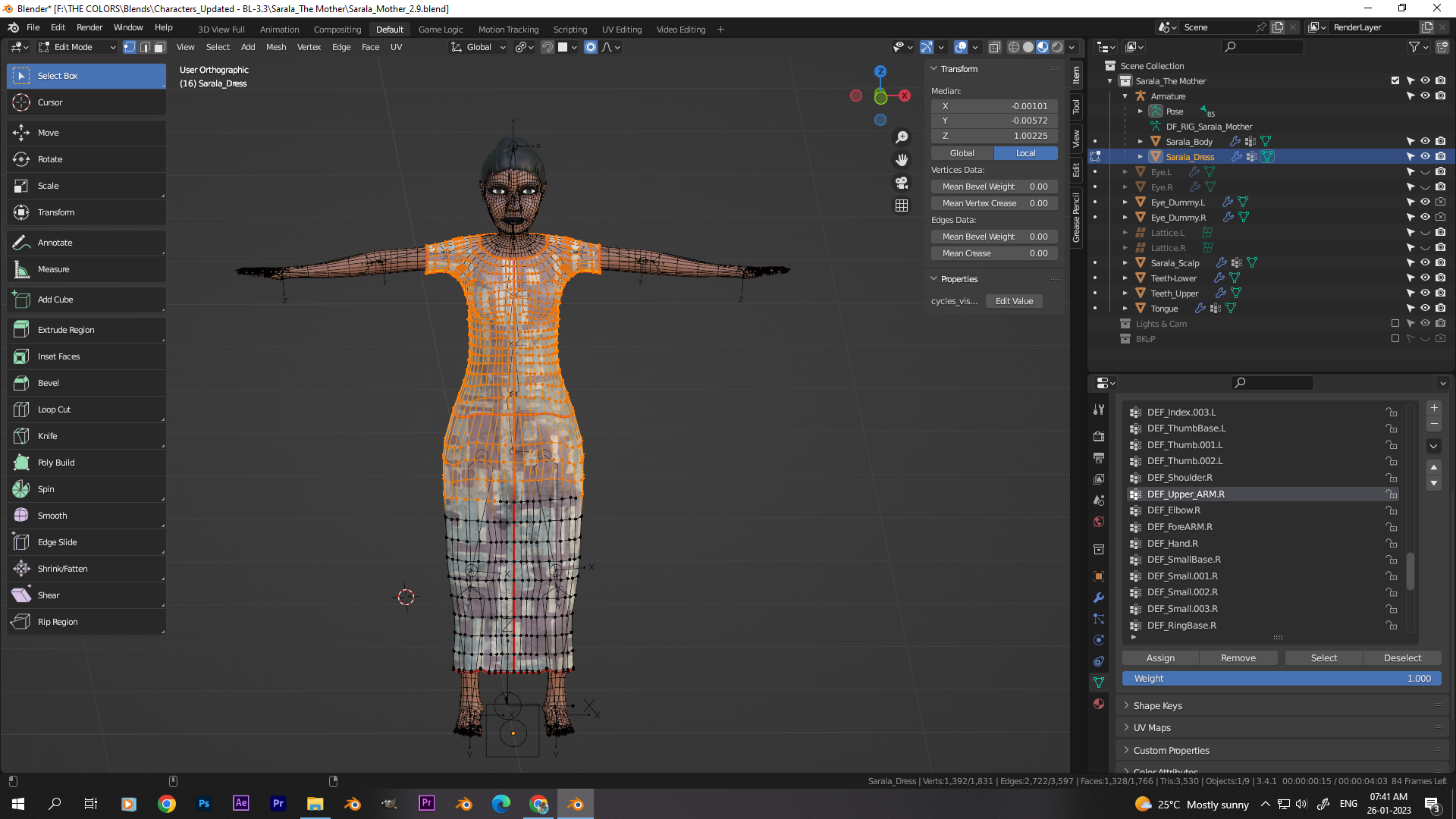 Blender 3.4 - Rigging - automatic weights - goes crazy - Animation and ...