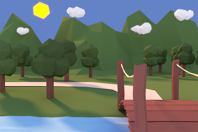 Low poly landscape - Finished Projects - Blender Artists Community