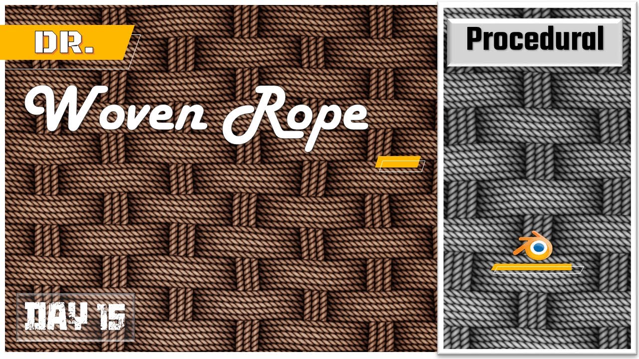 Woven rope shader blender 2.83 - Materials and Textures - Blender