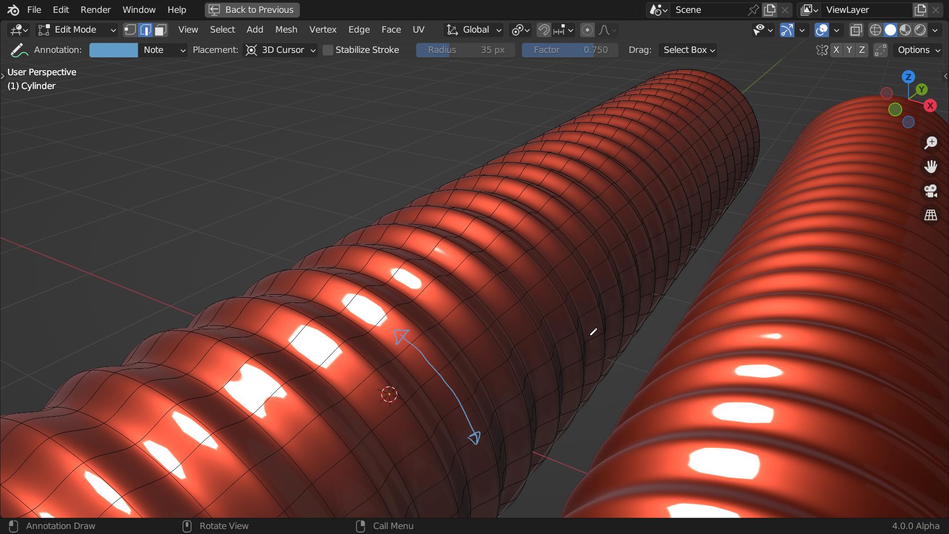 Shading Loop Polys visible despite smooth shading + quads + dense mesh - Modeling ...