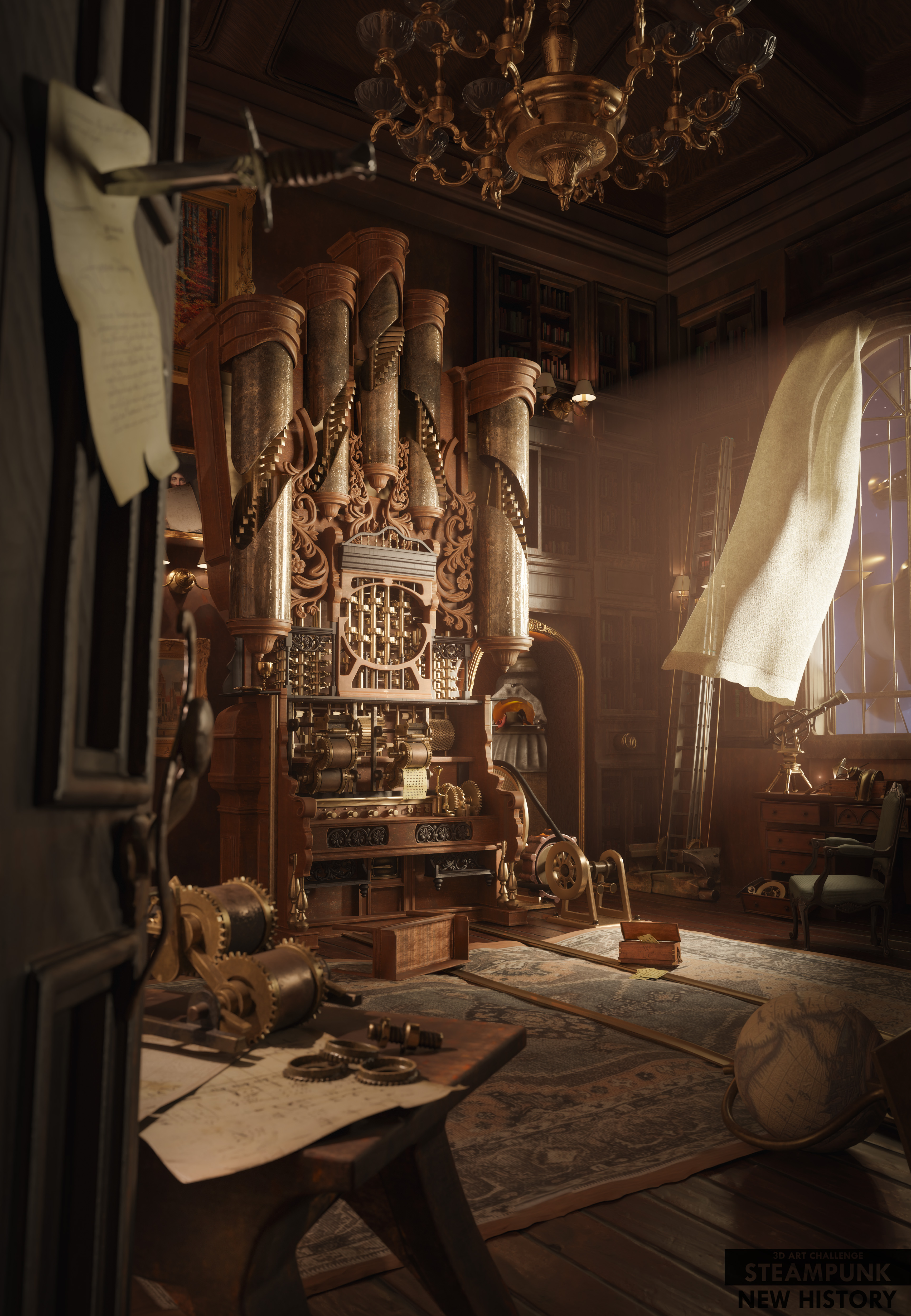 The Analytical Engine - Finished Projects - Blender Artists Community