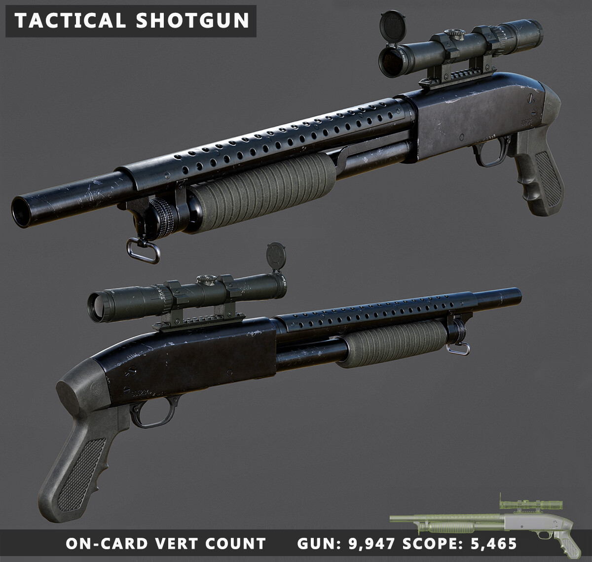 Tactical Shotgun - Finished Projects - Blender Artists Community