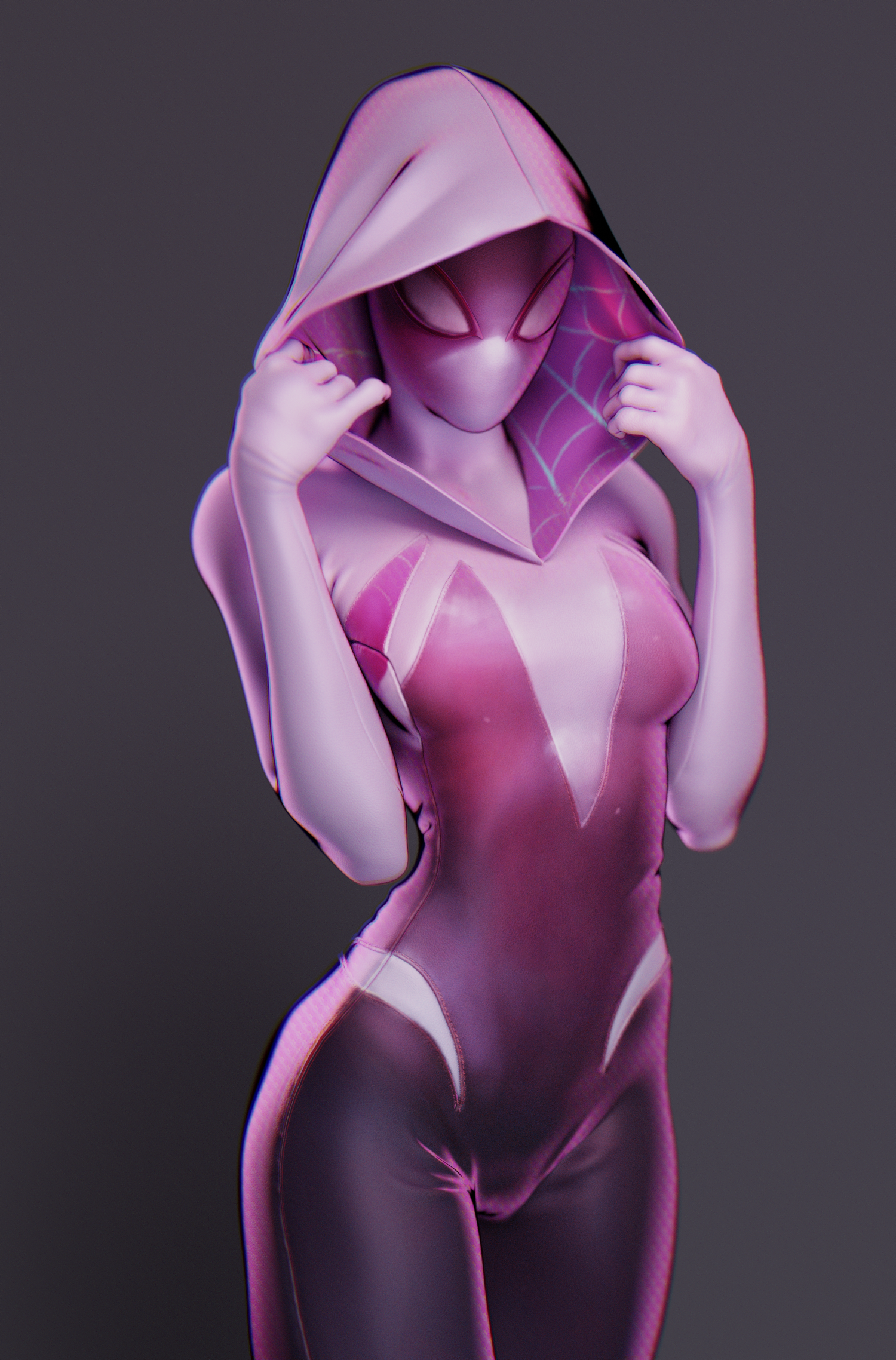 Gwen Stacy  Spider Gwen Ghost Spider - Finished Projects - Blender Artists  Community
