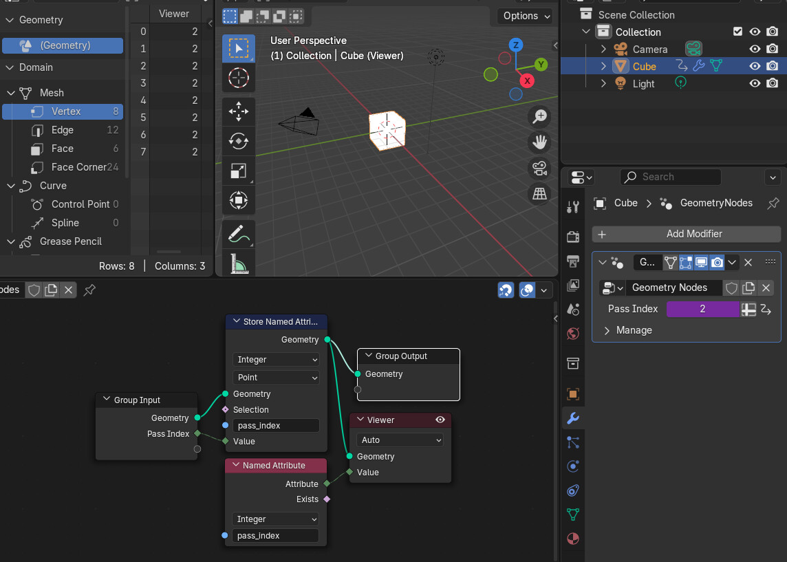 Geometry Nodes "pass_index" attribute - Modeling - Blender Artists ...