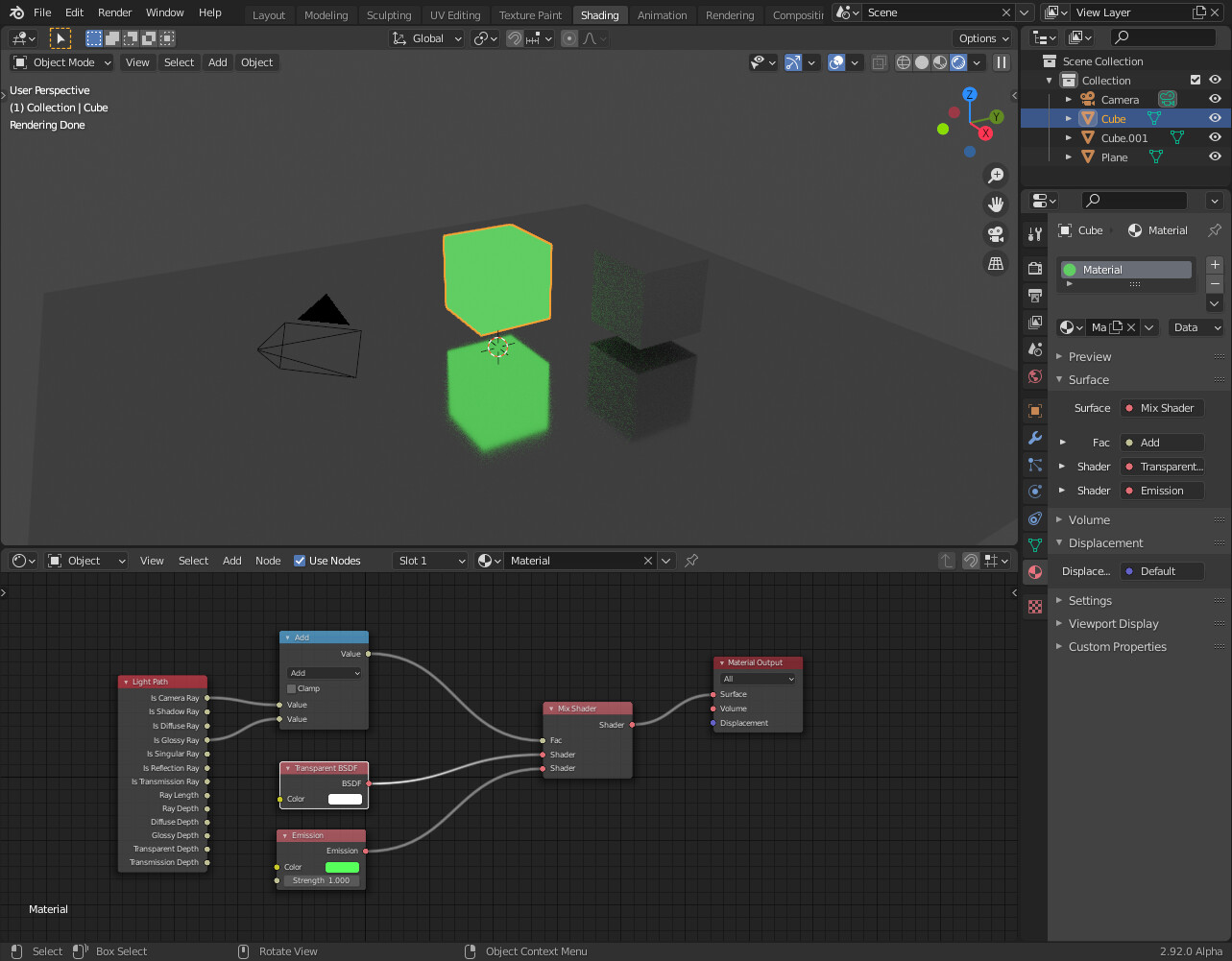 Cycles Light Path Diffuse ray doesn't work with Emission shaders ...