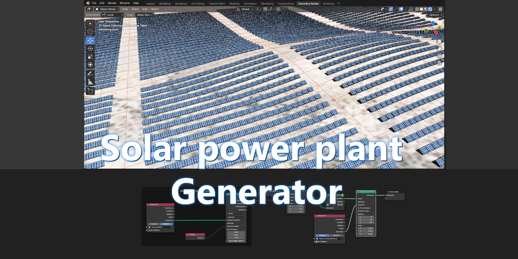 Solar power plant generator - Released Scripts and Themes - Blender ...