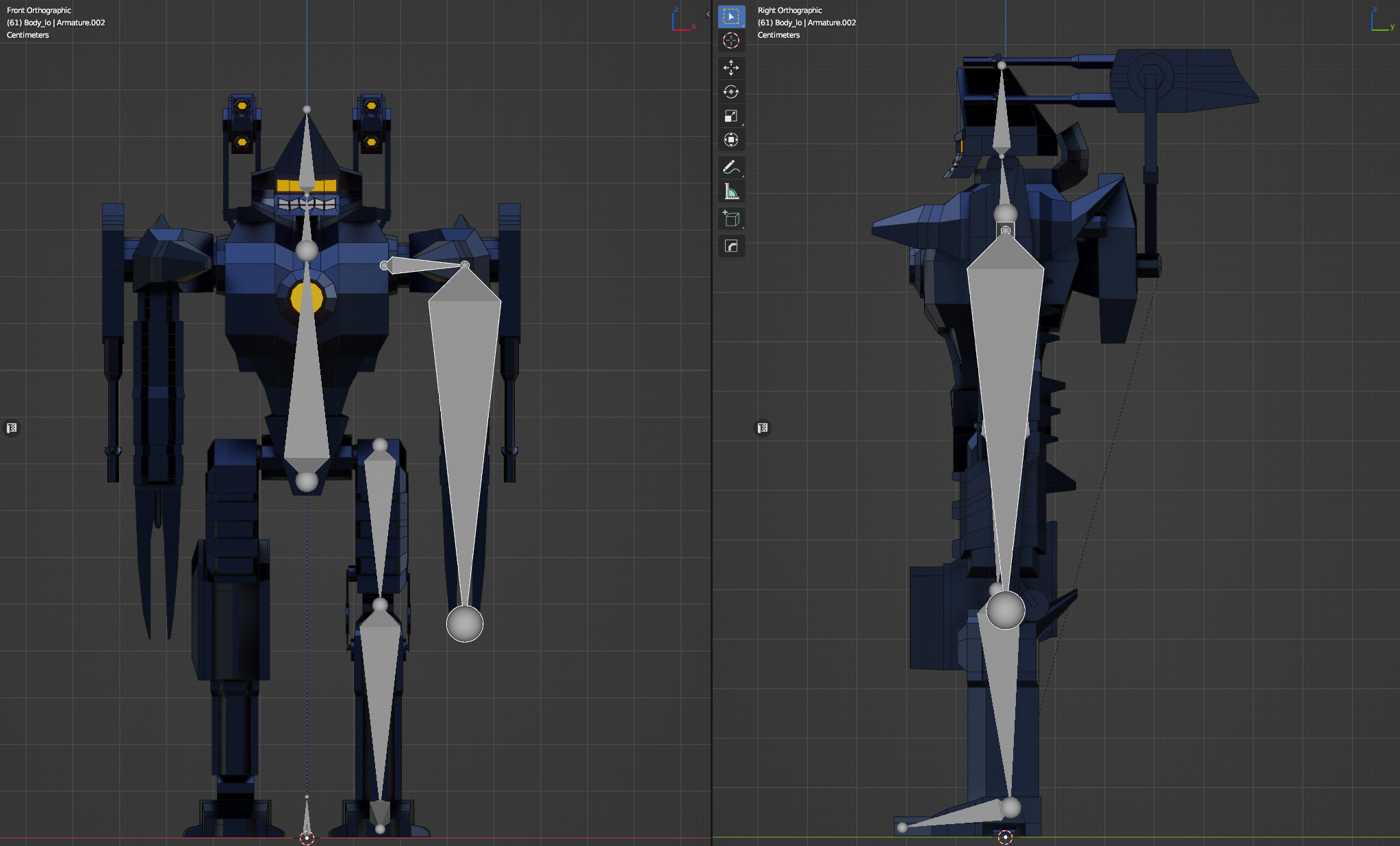 I am trying to rig my robot model and struggling - Animation and ...