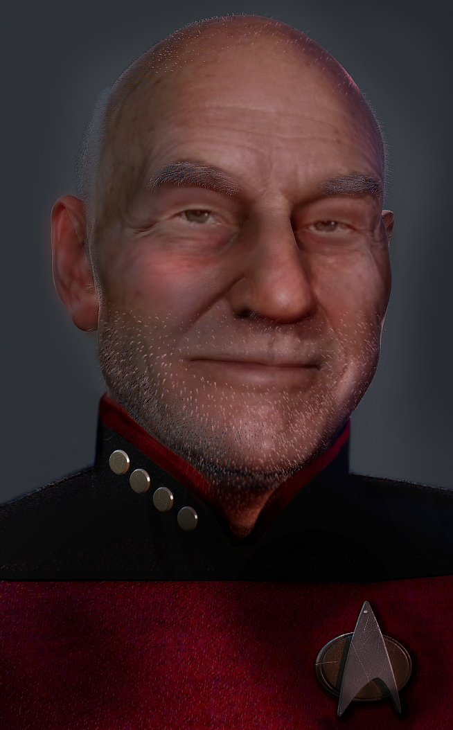 Star Trek: Captain Picard Retired - Works in Progress - Blender Artists ...