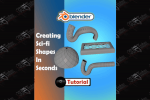 Creating Scifi Shapes In Seconds Blender 2.8 Artstation