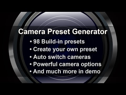 Blender Addon: Camera Preset Generator - Released Scripts and Themes -  Blender Artists Community