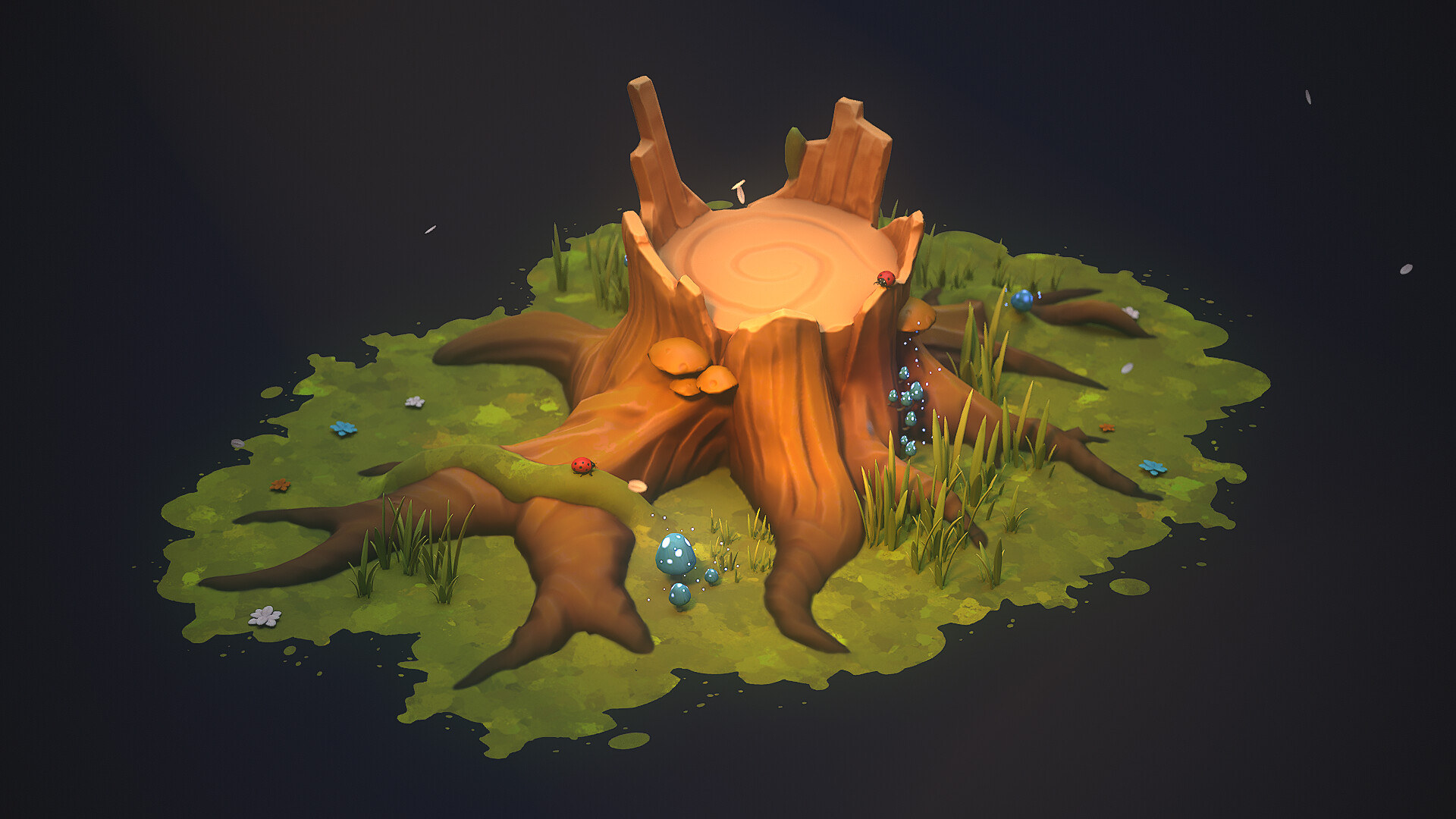 Stylized Tree Stump - Finished Projects - Blender Artists Community