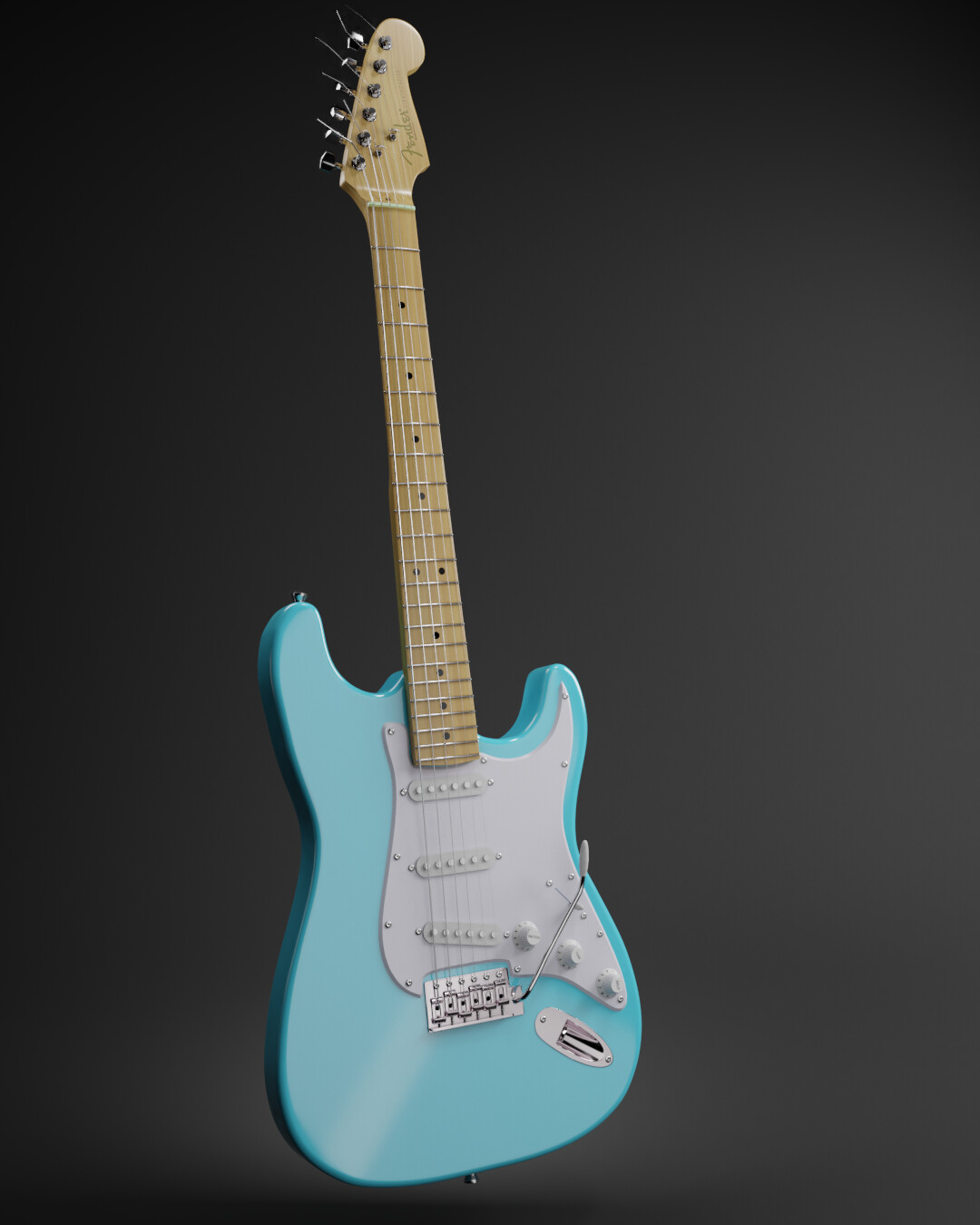 Fender Stratocaster 3D Modell - Finished Projects - Blender Artists ...