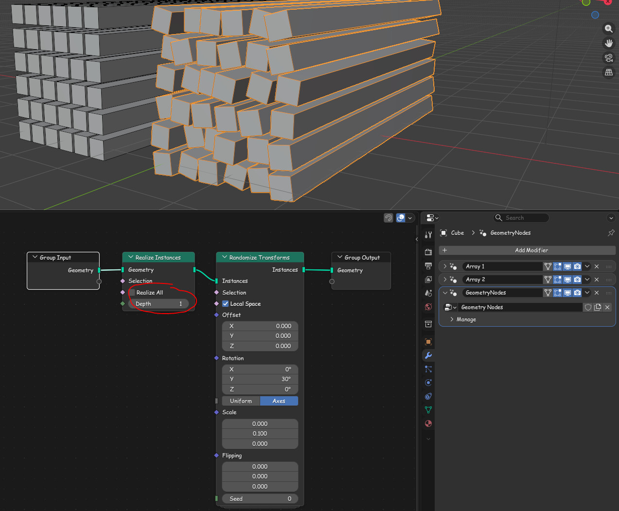 Array-Modifier randomizing - Modeling - Blender Artists Community