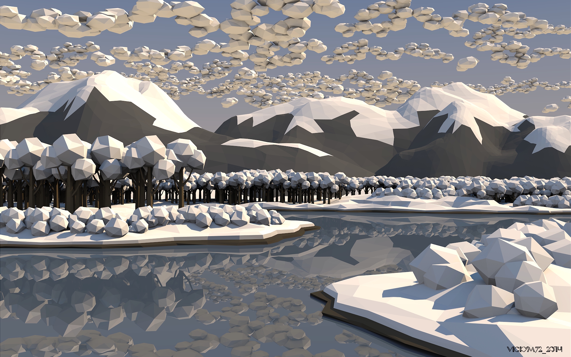 Low Poly Mountains - Finished Projects - Blender Artists Community