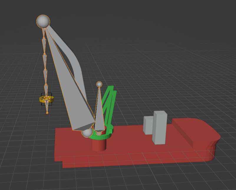 Rigging a vessel crane with constraints? - Animation and Rigging ...
