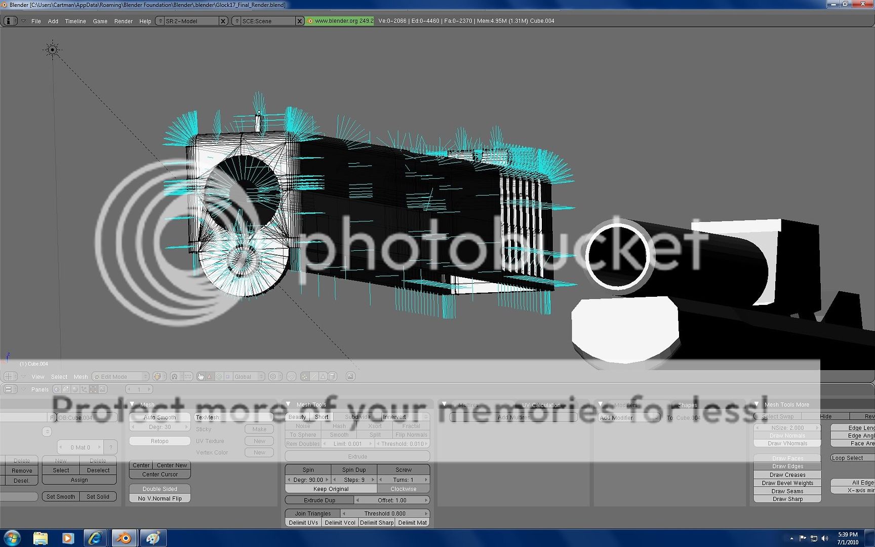 Problem when rendering - section of model all black - Modeling ...